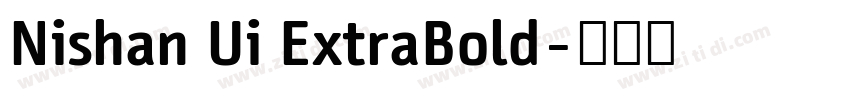 Nishan Ui ExtraBold字体转换